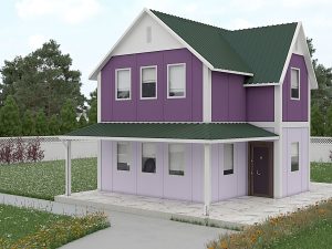 İki Katlı Prefabrik Ev 101 m²